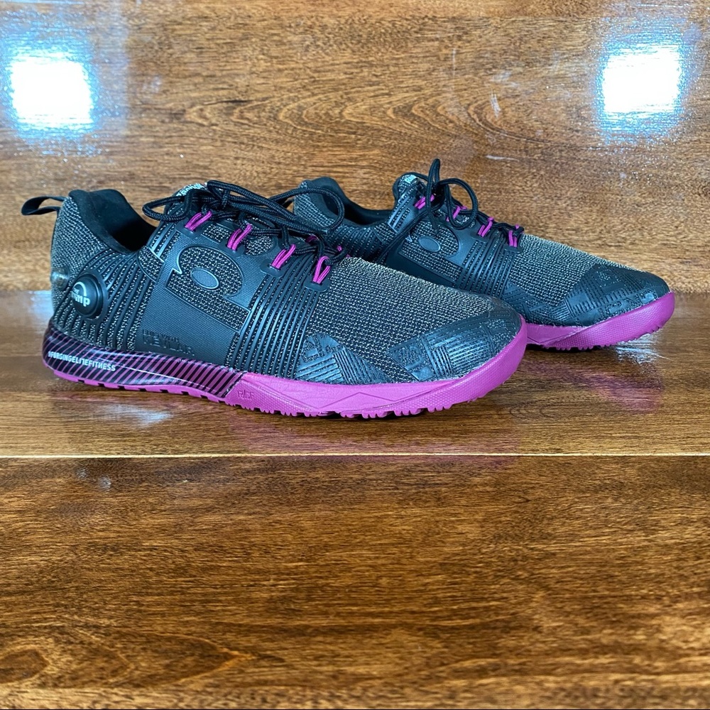 Reebok Women's Crossfit Nano Pump Fusion Cross-Training Shoe 7.5 Black Purple